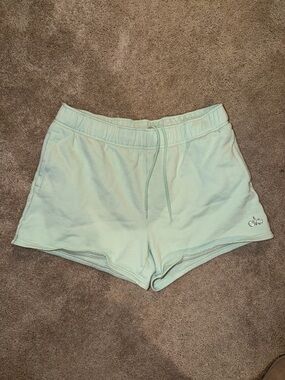 ALO Yoga Mint Green High-Rise Athletic Shorts